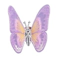 thumbnail image 3 of 3D Embroidered Butterfly Car Decorations, Adhesive Wing Waving Butterfly Ornaments for Women Girls, Interior Dashboard Accessories for Car & Home, Purple, 3 of 9
