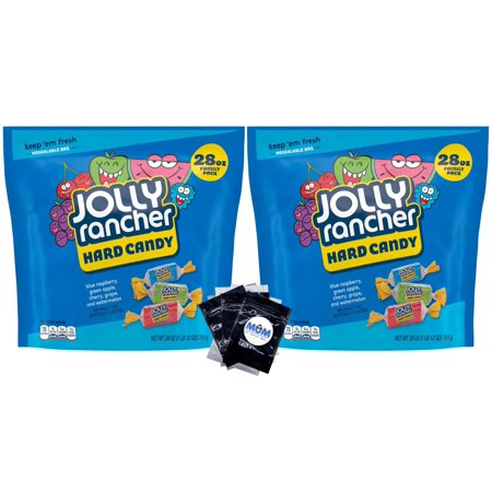 JOLLY RANCHER Assorted Original Fruit Flavored Hard Candy  Individually Wrapped 28 oz  Bag -2 pack - plus 3 My Outlet Mall Resealable Portable Storage Pouches