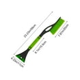 thumbnail image 3 of 3-in-1 Snow Brush and Ice Scraper for Car, Extendable Snow Removal Tool with Foam Grip, Winter Auto Accessories ( Green ), 3 of 6