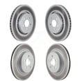 thumbnail image 1 of Genius Front Rear Coated Disc Brake Rotors Kit for Car 2020-2023 Dodge Charger Pursuit with RWD with 370mm Diameter Rotor KG-101578, 1 of 9