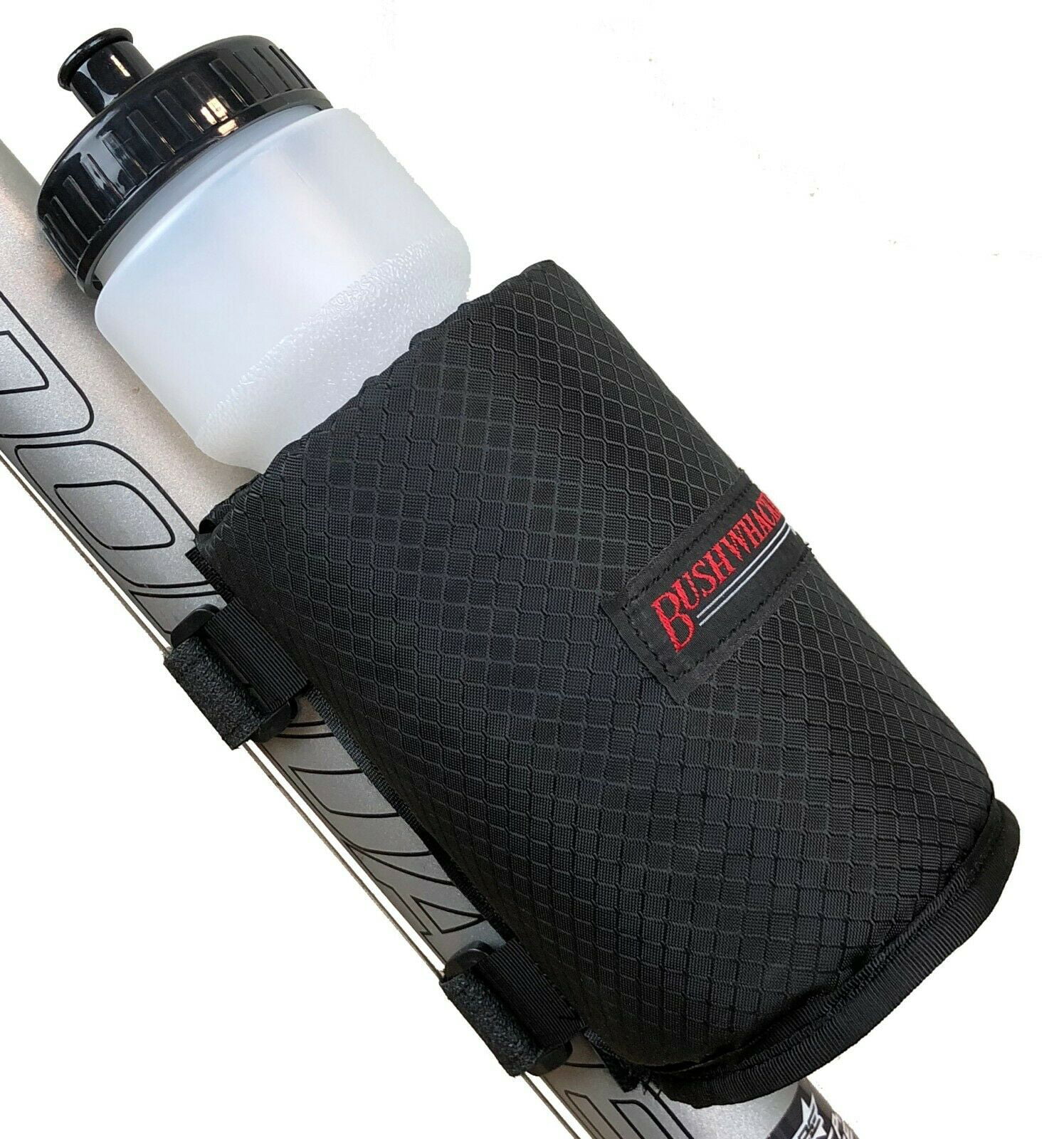 Bicycle Water Bottle Holder w/ 28 oz Insulated Straps On No Screws Bike Cage 