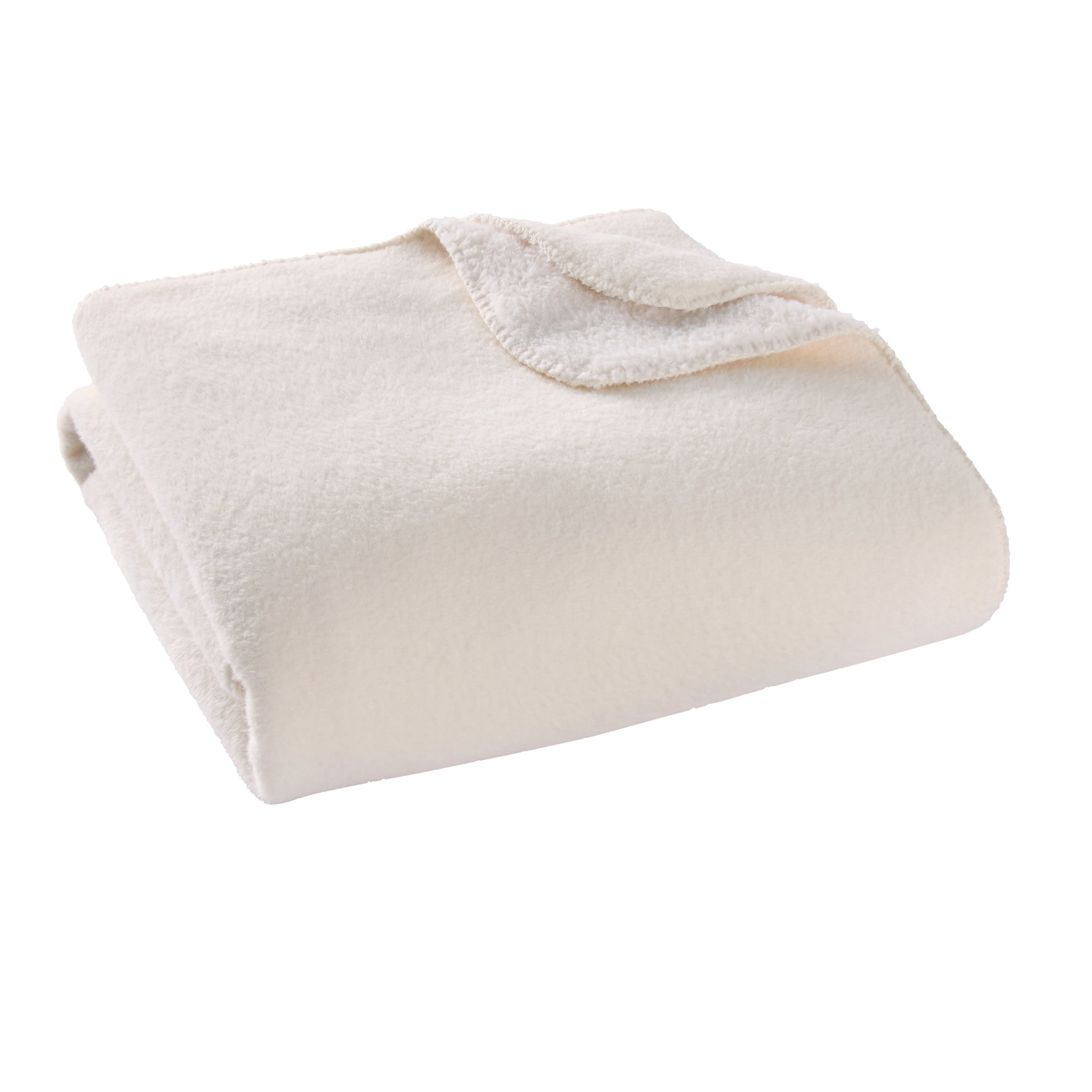Better Homes & Gardens Vanilla Dream Faux Wool Reverse to Faux Fur Throw, 50" x 72"