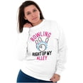 thumbnail image 4 of Bowling Up My Alley Funny Novelty Women Plus Size Crewneck Sweatshirt Brisco Brands 5X, 4 of 5