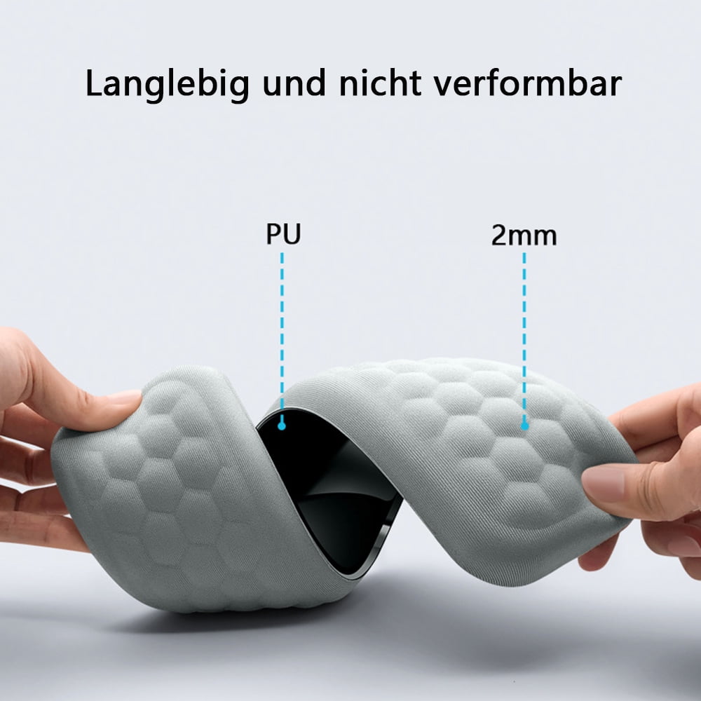 Palm rest for keyboard and mouse, Wrist Rest, Ergonomic memory foam wrist rest set for office and games - Black.