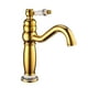 thumbnail image 1 of Grifo de baño de latón macizo, mezclador de lavabo, accesorio de baño, grifo mezclador de lavabo para cocina (dorado), 1 of 5