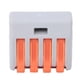 thumbnail image 3 of Terminal 100 Uds Bloque De Terminales De Palanca De Resorte De 4 Conector De Cable Eléctrico Reutilizable, 3 of 7