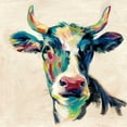 thumbnail image 3 of Vassileva, Silvia 20x20 Black Modern Framed Museum Art Print Titled - Expressionistic Cow II, 3 of 5