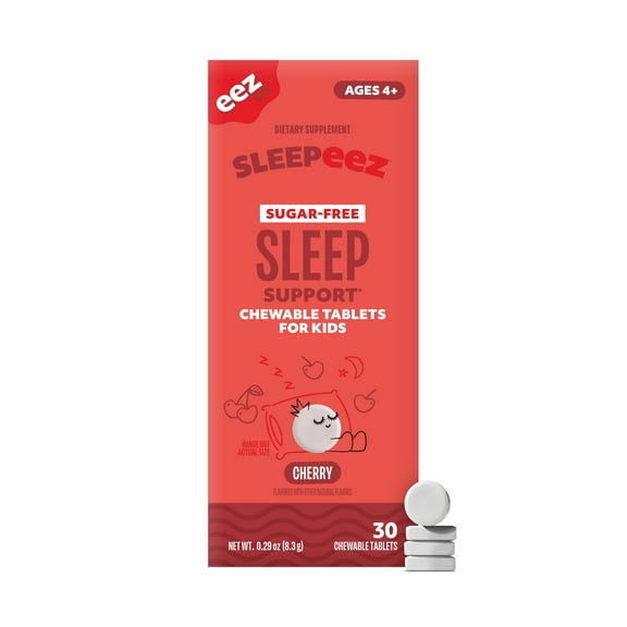 Sleepeez Sugar-Free 1mg Melatonin Chewable Tablet for Kids - Cherry