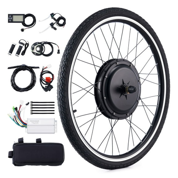 Bestco 48V 1000W Electric Bike Kit 26" Hub Motor Wheel E-Bike Conversion Kit with LCD Control Front