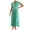 Green, variant on Qiopertar Women's Loose Sleeveless V-Neck Zipper Dress Backless Casual Party Beach Vacation Fashion Dress, Blue S
