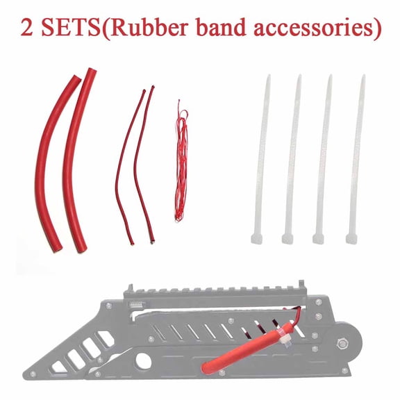 Runzkzy Foldable Slingshot Hunting Toy Accessories Elastic Bands Bowstring Ropes
