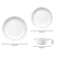 thumbnail image 2 of Juego de vajilla Corelle (juego de 12 piezas Country Cottage) - Juego de cena para 4 4 x: platos llanos, platos laterales y tazones 3 veces más duraderos La mitad del espacio y el peso de la cerámica, 2 of 5