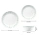 thumbnail image 2 of Juego de vajilla Corelle (juego de 12 piezas Country Cottage) - Juego de cena para 4 4 x: platos llanos, platos laterales y tazones 3 veces más duraderos La mitad del espacio y el peso de la cerámica, 2 of 5