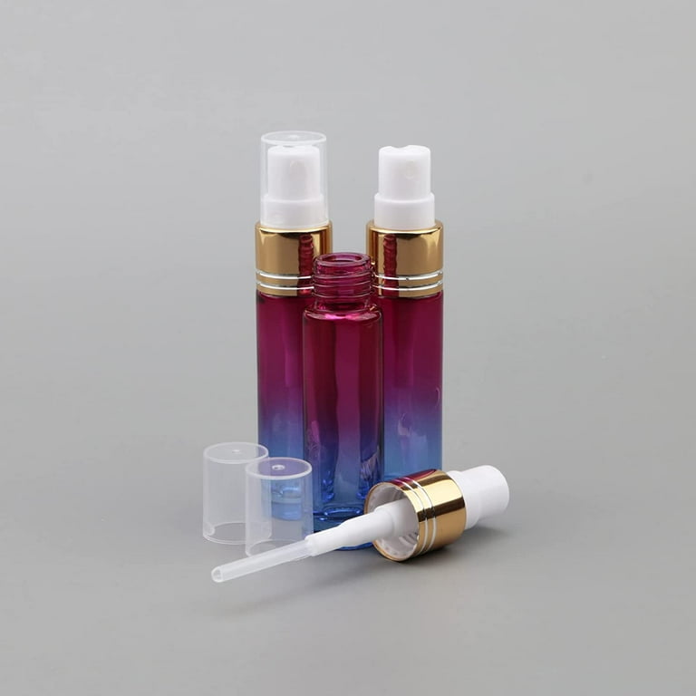 Waterdrop Shape Glass Spray Bottles, Colored Refillable Perfume