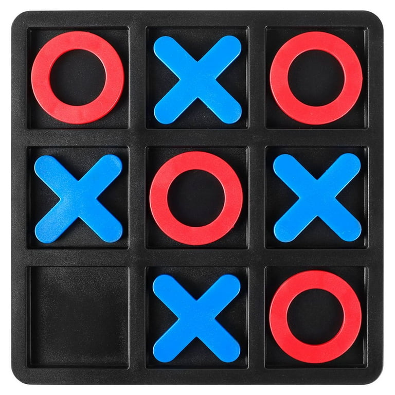 Tic Tac Toe Board Game 5.91 x 5.91 Tic Tac Toe Table Game Resin XOXO Board  Game Early Education Toys 2 Players Portable Tabletop Board Game for Family  Adults and Kids 