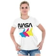thumbnail image 4 of Retro NASA Worm Logo Space Shuttle Women's Plus Size Shirt Brisco Brands 2X, 4 of 5