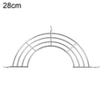thumbnail image 4 of 24/26/28/30cm Stainless Steel Semi-circular Frying Pan Oil Drain Rack Shelf-26cm, 4 of 5