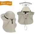 thumbnail image 5 of Tirrinia Sun Blocker Sun Hats for Men with Neck Flap and Wide Brim for Outdoor Camping, Hiking, Hunting, and Fishing, Sun Hat for Men, 5 of 8