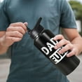 thumbnail image 6 of 32oz Stainless Steel Insulated Water Bottle with Straw for Men - Dad''s Gym, Hiking, Sports Travel Mug | Father''s Day Gift from Daughter or Son, 6 of 6
