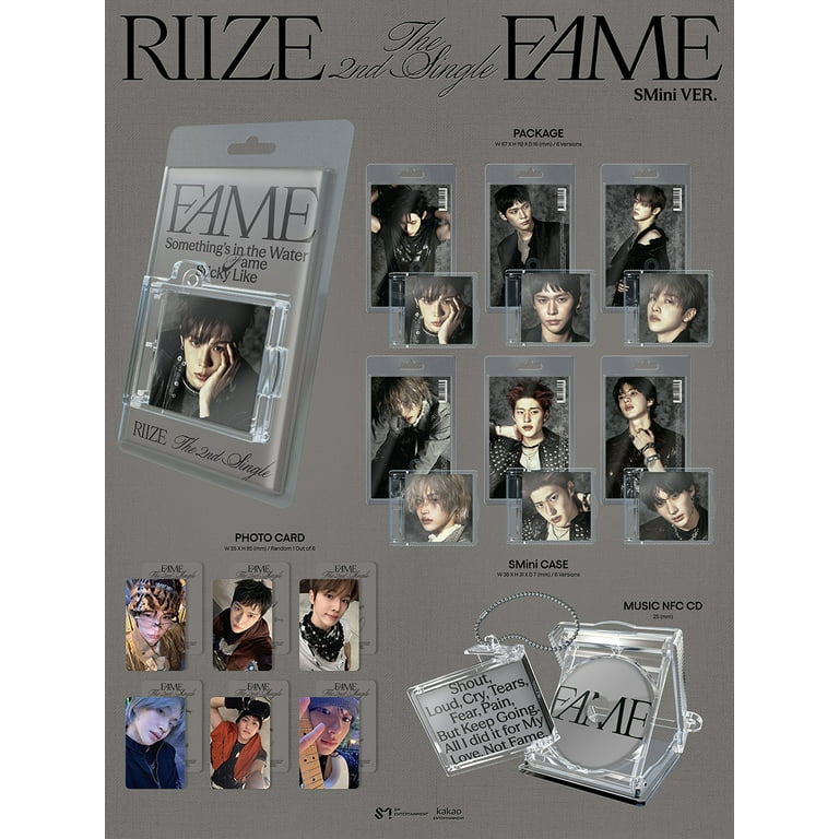 RIIZE - [FAME] 2nd Single Album SMini 6 Version SET - Walmart.com