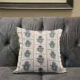 thumbnail image 6 of Amrita Sen Designs  20 x 20 in. Hamsa Hand Paisley Duo Suede Blown & Closed Pillow - Off White & Orange, 6 of 6
