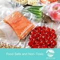 thumbnail image 3 of 200 Pint 6x10" Embossed BPA Free Vacuum Sealer Bags Unbranded Food Storage Bags Seal a Meal, 3 of 3