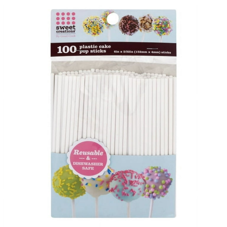 200 Pieces Acrylic Lollipop Sticks Cake Pops Sticks Candy Sticks Stirring  Rod For Cake Pops Cupcake Toppers (clear,6 Inch) Clear 6 Inch