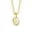 L, variant on Jewelry Initial Pendant Necklace for Men Womens, 14K Gold Plated Oval Letter Capital Necklace Alphabets from A-Z Figaro Chain Necklace