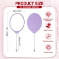 thumbnail image 2 of Uxcell 4 Pack Beadable Mirrors with Handle, 7.7 Inch Long Oval Shape Bead Mirror Bars Removable for DIY Crafts(Purple), 2 of 7