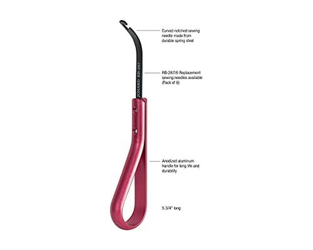 Jonard JIC-287 Cable Lacing Needle with Red Anodized Aluminum Handle, 5-3/4" Length CA1