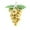golden, variant on Fiaya Women Christmas Ball Simulation Grape String Ball, Christmas Tree Pendant Plastic Ball, Christmas Home Hanging Pendant for Christmas Tree Dress Up (C)