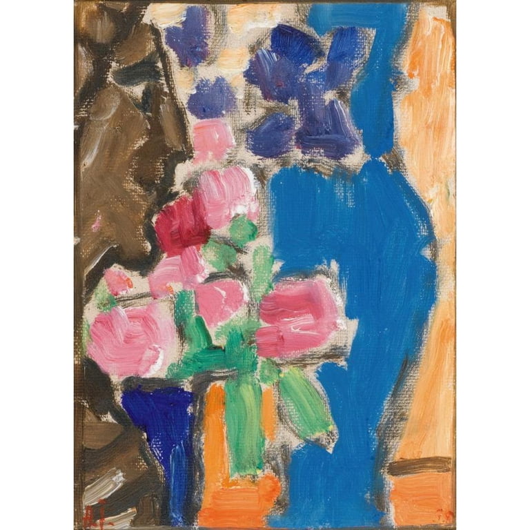 Alexej von Jawlensky 18x24 Black Ornate Framed Double Matted