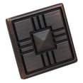 thumbnail image 3 of GlideRite 1-1/4 in. Square Deco Cabinet Knob, Oil Rubbed Bronze, 3 of 5