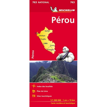 Maps/Country (Michelin): Michelin Peru Map 763 (Edition 3) (Sheet map, folded)