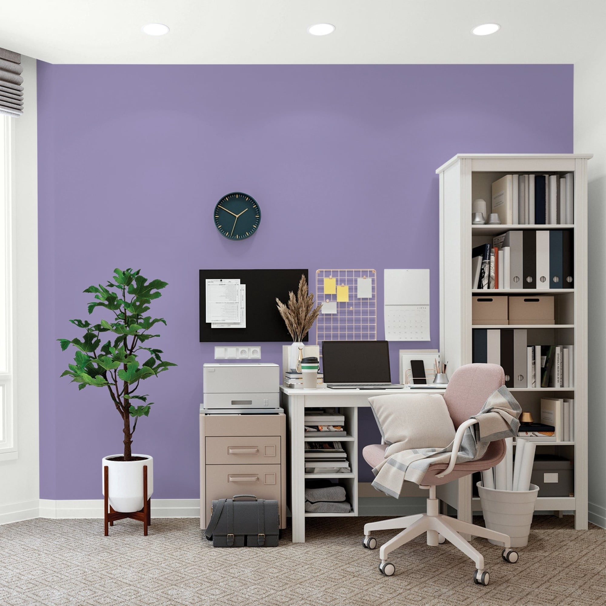 Glidden Spred French Violet Flat Interior Paint and Primer, 1 Gallon