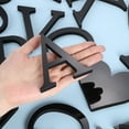thumbnail image 3 of Uxcell 3D Acrylic Alphabet Mirror Wall Stickers Letter A Self Adhesive Letter Sign for Home Decoration Black, 3 of 7