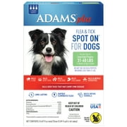Angle View: Adams Plus Fleas and Tick Prevention Spot On for Dogs Topical Large Dogs 31-60 Pounds, 3 Month Supply, Refill