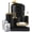 Black and Gold, variant on 9 Pieces Black Bathroom Accessories Set, Gorgeous Gold Bathroom Set, Trash Can, Toilet Brush, Soap Dispenser and Toothbrush Holder, Soap Dish, Tumber, Qtip Holder, Tray, Sink Countertop Set Decor