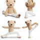 thumbnail image 2 of Yoga Bear Stuffed Animals Flexible Pose Yoga Bear Cute Bear Soft Plush Toys, 2 of 4