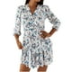 thumbnail image 1 of Vestido HUOGUO, estampado casual con cuello en V a la moda para mujer, 1 of 5