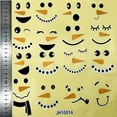 thumbnail image 3 of 16 Pieces Snowman Face Wall Stickers Cute Christmas Snow Man Wall Decals 11 Inches Refrigerator Stickers Window Cling Decal Xmas Decorations$$Home Decor, Kitchen, & Other, 3 of 9