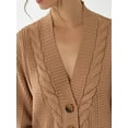 thumbnail image 4 of V-Neck Buttoned Cardigan, 4 of 5
