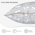 thumbnail image 3 of KLL Fun Rabbit Decorative Throw Pillow Covers Velvet Soft for Couch Sofa Bedroom Living Room Outdoor (No pillow core)- 20"x20", 3 of 5