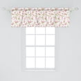 thumbnail image 2 of Ambesonne Shabby Flora Window Valance, Nature Blossom Buds, 54" X 18", Pink White and Green, 2 of 3