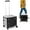 Black/Cream, variant on CleverMade Collapsible Utility Containers, 35L, Lockable Lid, Durable Polypropylene, 4 Wheels, Black/Cream