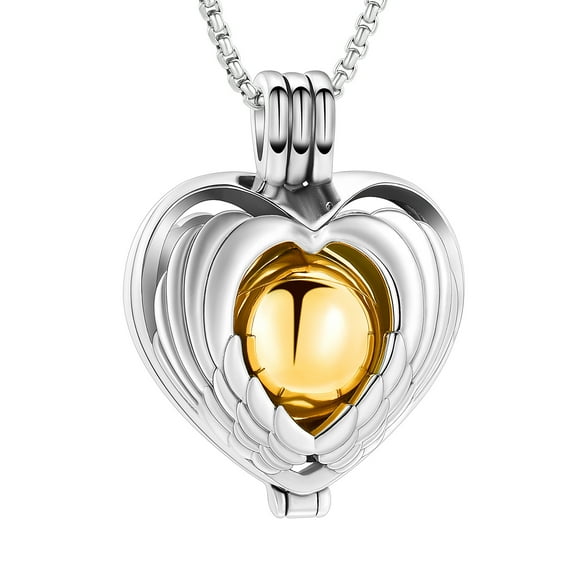 Love Wings Cremation Pendant Small Urns For Ashes Keepsake Urn Necklace mini urns