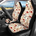 thumbnail image 2 of Uourmeti Cat and Marble Pattern Car Seat Covers Comfortable Driving Car Seat Covers Full Set Breathable Washable Easy to Install Fit for Truck Cars, 2 of 8