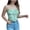 Green, variant on Women's Casual Tube Top Square Neckline Tie Front Stretchable Skinny Floral Solid Color for Casual