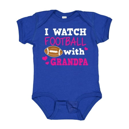 

Inktastic I Watch Football with My Grandpa Gift Baby Girl Bodysuit