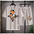 thumbnail image 5 of Conjuntos cortos de lujo con estampado de gato para hombre, ropa de calle de verano de estilo hip hop, ropa de diseñador, camiseta de gran tamaño, pantalones cortos unisex, atuendo de marca para playa, 5 of 5